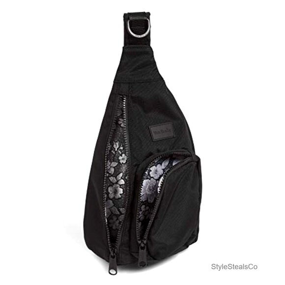 Recycled Mini Sling Backpack, Lightweight Daypack with Adjustable Strap main image 5